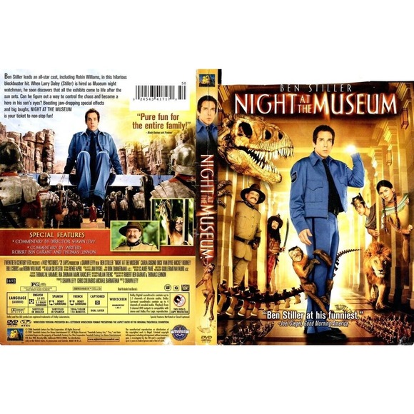 Night at the Museum (DVD, 2007, Full Frame) Ben Stiller, Robin Williams - Picture 2 of 12
